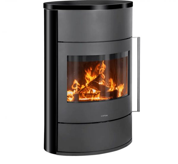 Піч-камін Color Stove J3 GREY STEEL BLACK CERAMICS