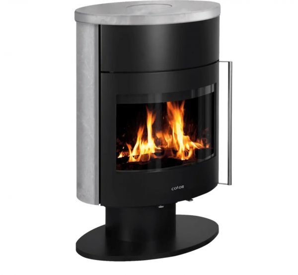 Піч-камін Color Stove J6 BLACK STEEL SERPENTINE