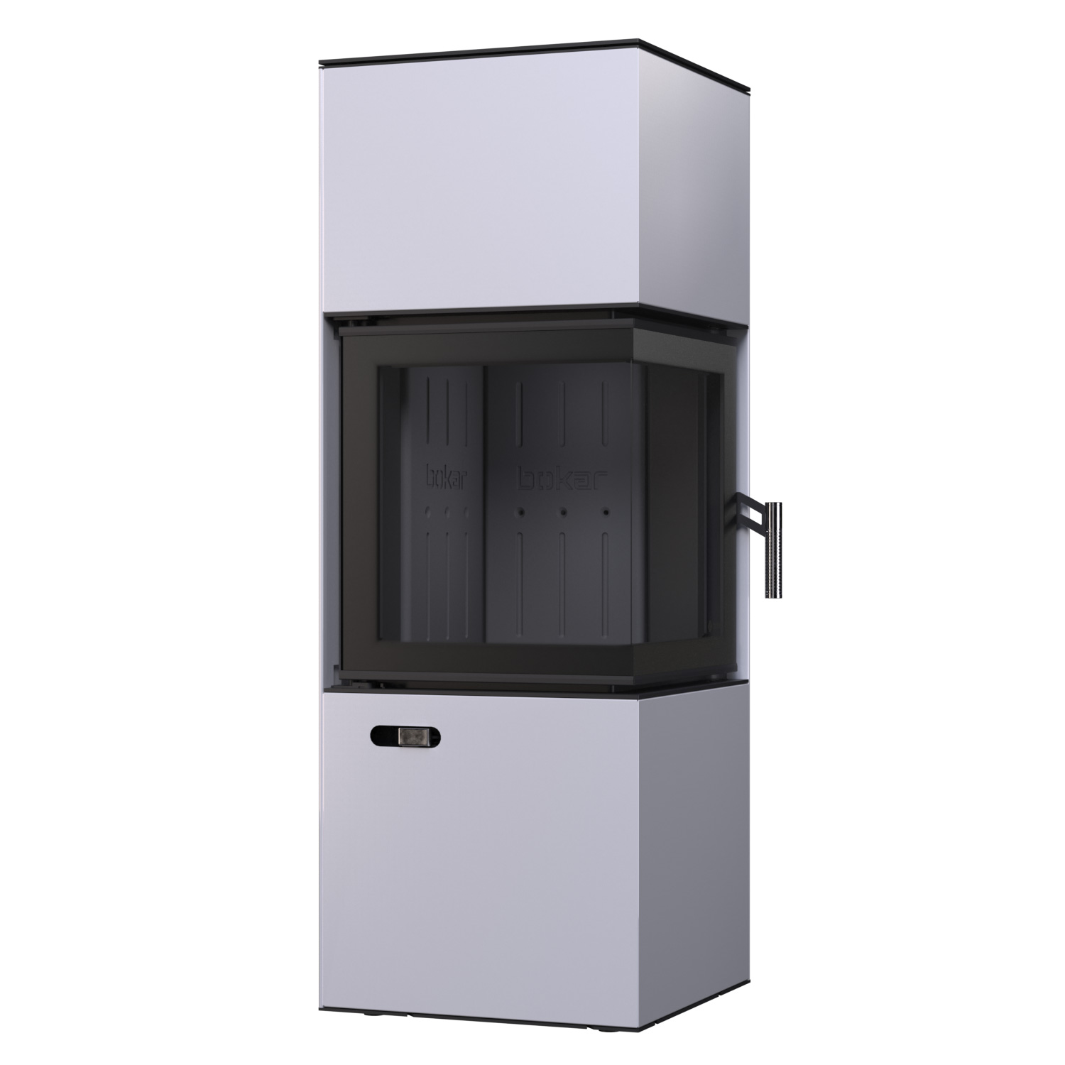 Сталева піч BOKAR Forum (9,2 кВт) Black Ceramatex, кутова - Зображення 2