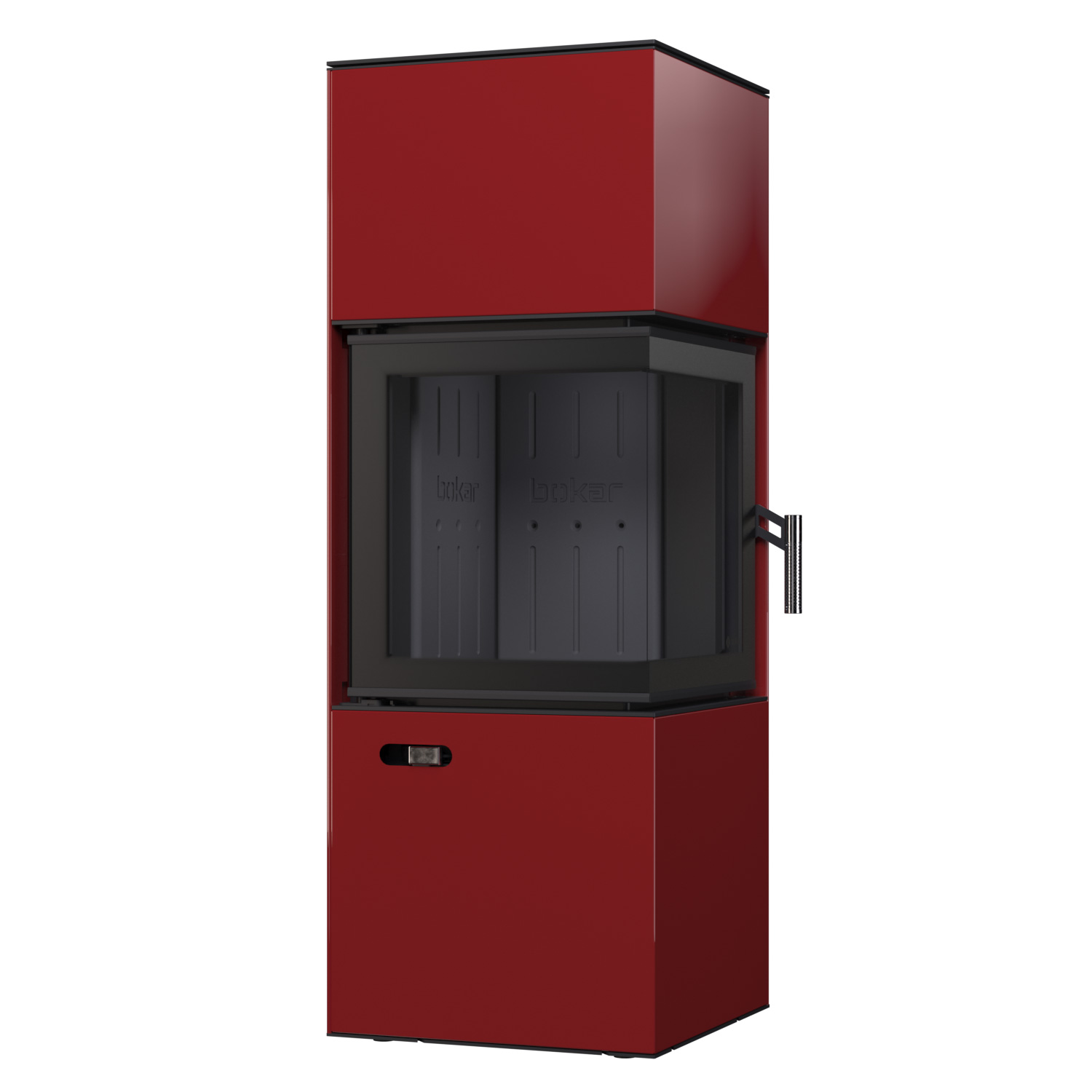 Сталева піч BOKAR Forum (9,2 кВт) Black Ceramatex, кутова - Зображення 3