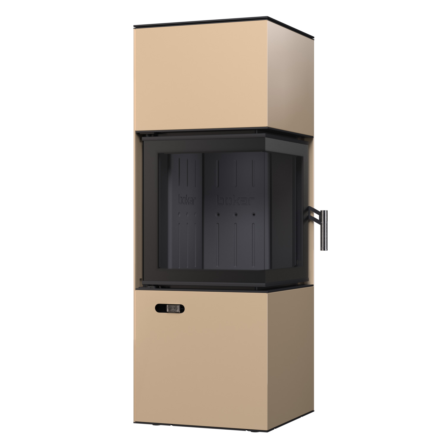 Сталева піч BOKAR Forum (9,2 кВт) Black Ceramatex, кутова - Зображення 5