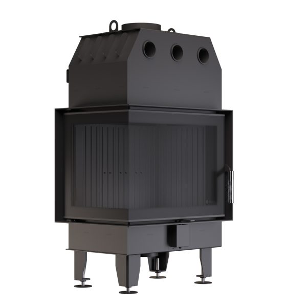 Угловая каминная топка BOKAR 655047L (14,5 kW) Black Ceramatex левая — изображение 2