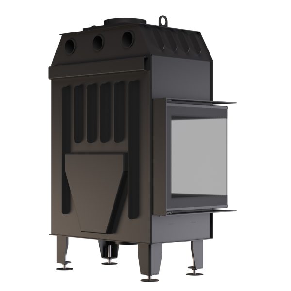 Угловая каминная топка BOKAR 755047 L (15,2 kW) Black Ceramatex левая — изображение 6