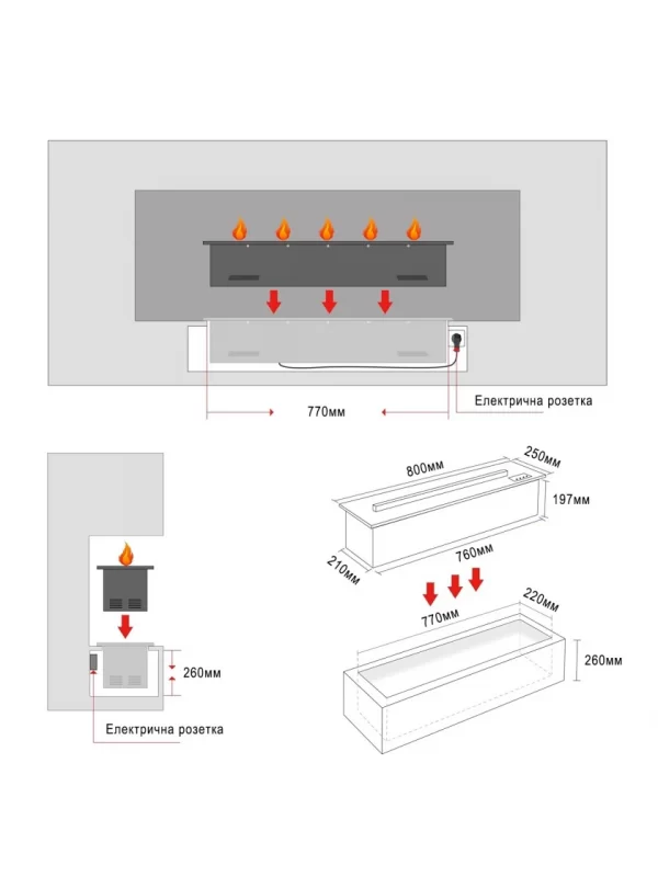 Электрокамин ProFire 3D 800 — изображение 7