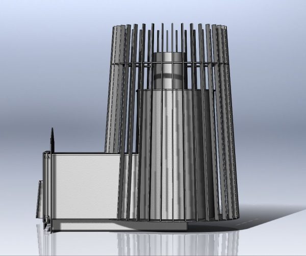 Піч для лазні Spark V.k.01 зі склом 210×210 - Зображення 4