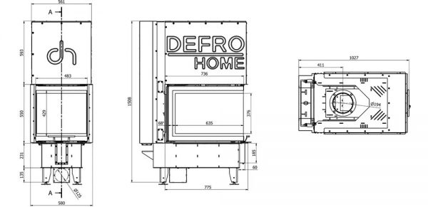 Камінна топка Defro Home INTRA SM U G - Зображення 5