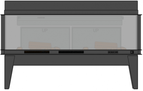 Электрокамин Dimplex Opti-V Vista 70 III - трехсторонний — изображение 13
