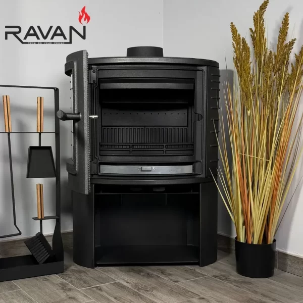 Чавунна піч-камін Ravan Deluxe 14 кВт - Зображення 9