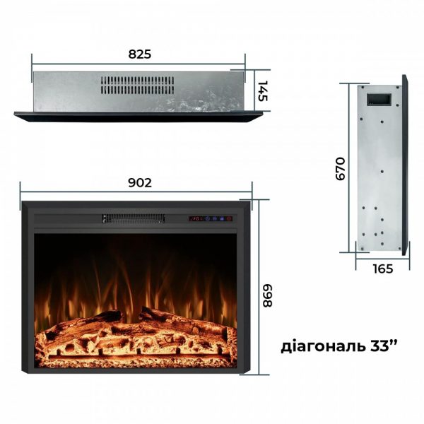 Электрокамин Royal Goodfire Lite 33 (EF33B) — изображение 3