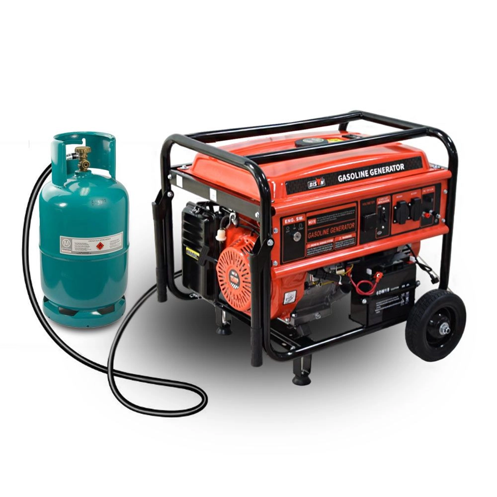 Бензиновий + газовий генератор BISON BS6500LE 5/5,5 кВт - Зображення 2