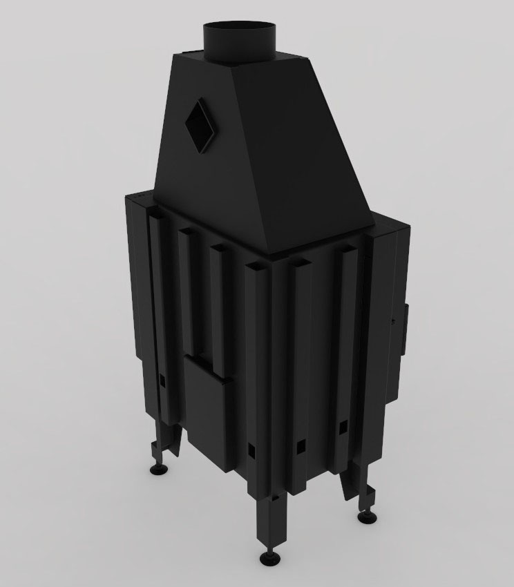 Камінна топка M-FIRE 60 (690/540) кутова права (14kW) - Зображення 7