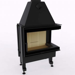 Каминная топка M-FIRE 70 угловая правая