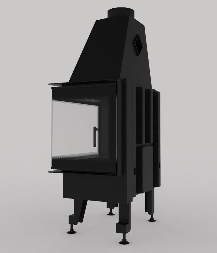 Камінна топка M-FIRE 60 (690/540) кутова права (14kW) - Зображення 8