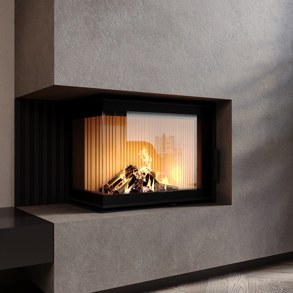 Камінна топка M-FIRE 60 (690/540) кутова ліва (14 кВт) - Зображення 9