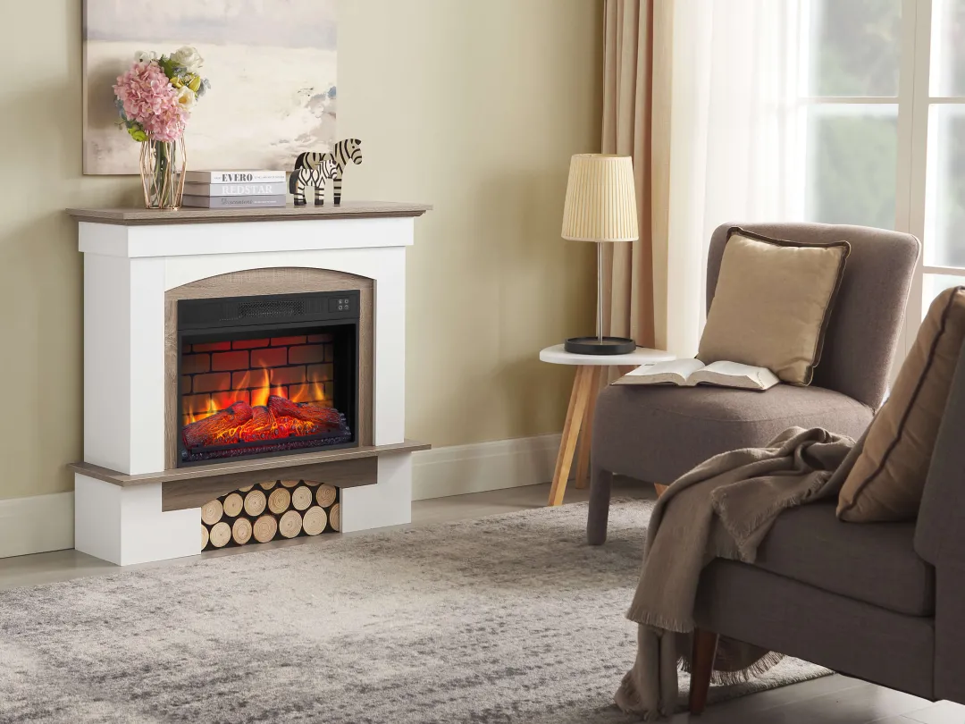 Электрокамин ArtiFlame Woodley AF23BS белый / дуб серый — изображение 7
