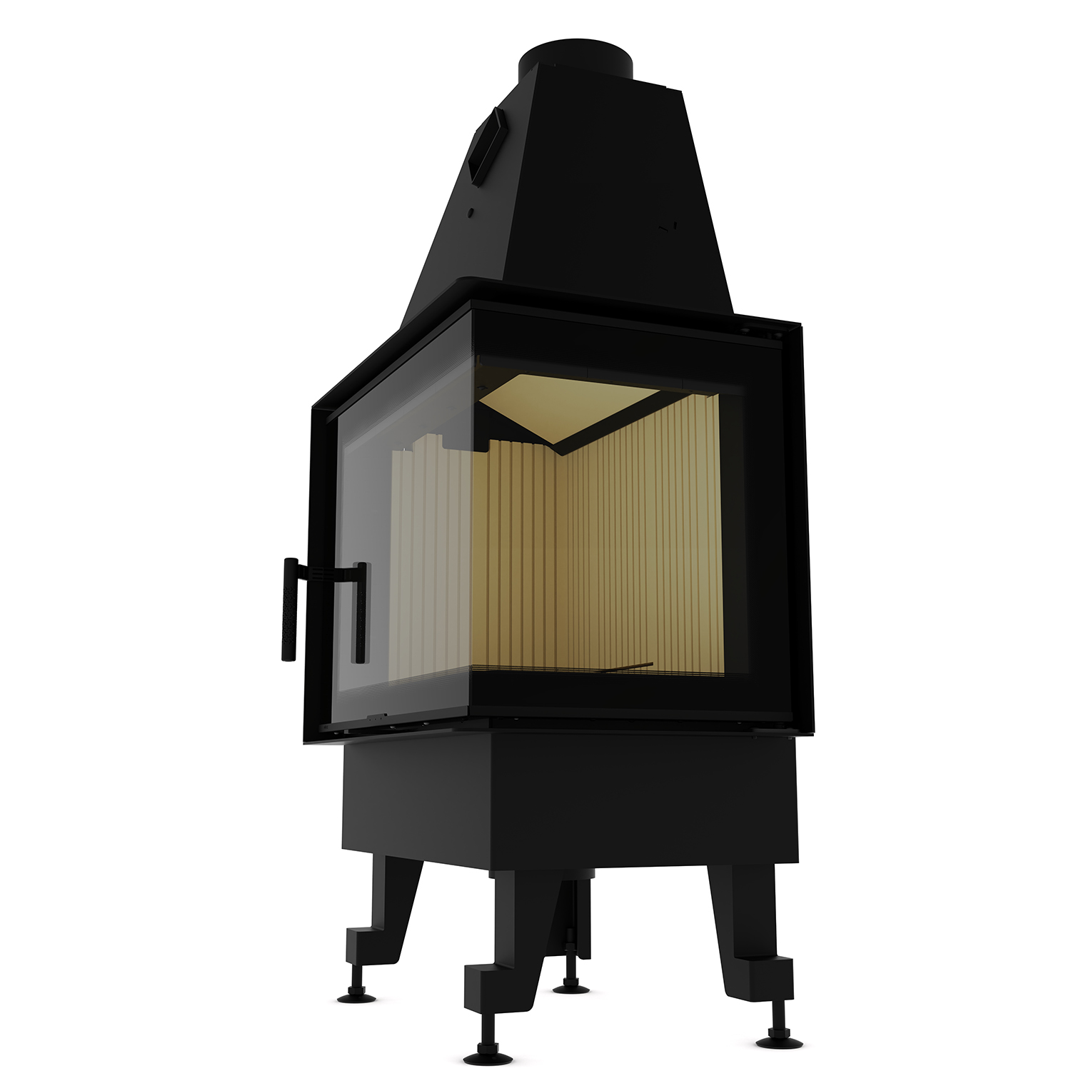 Камінна топка M-FIRE 60 (690/540) кутова права (14kW) - Зображення 5