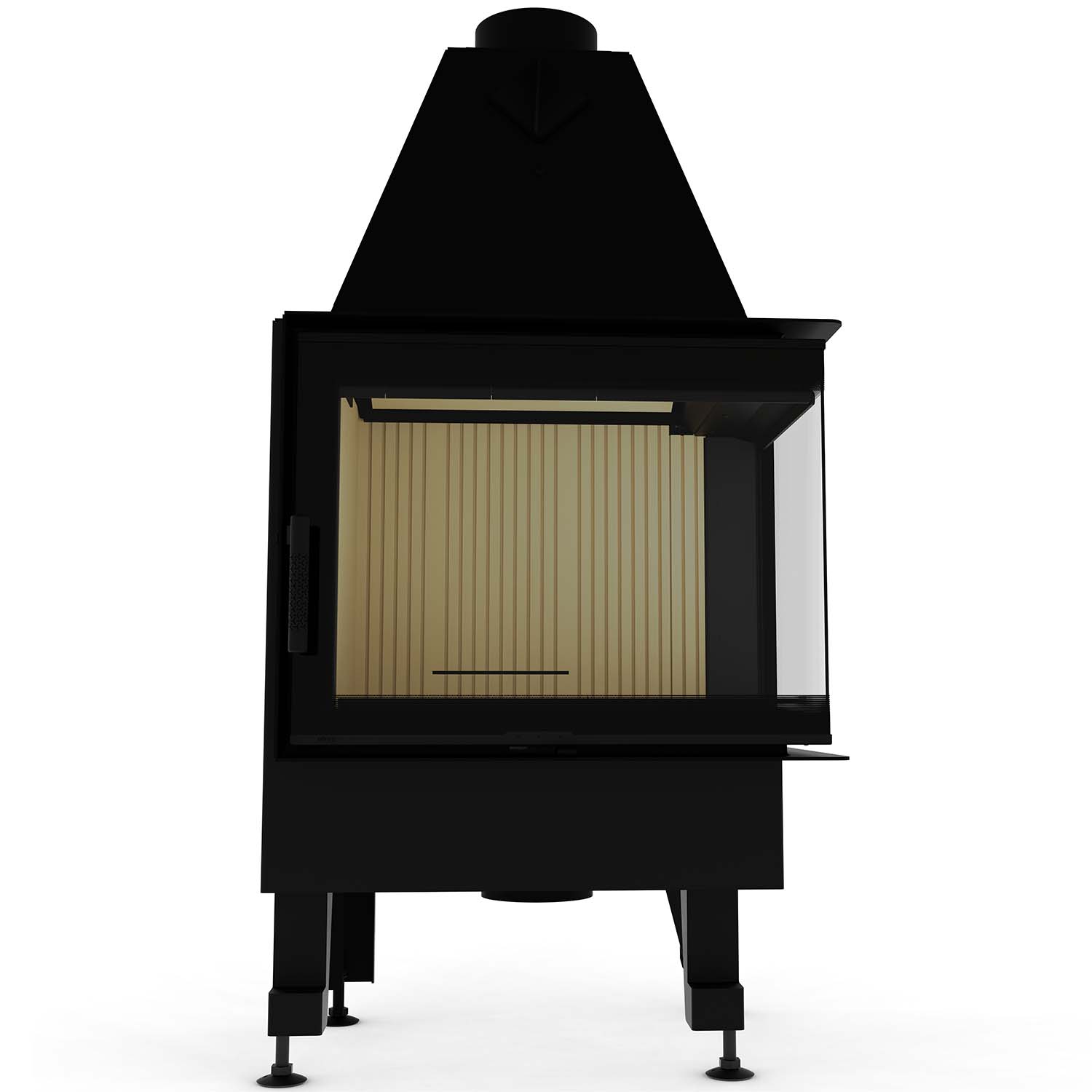 Камінна топка M-FIRE 60 (690/540) кутова права (14kW) - Зображення 2