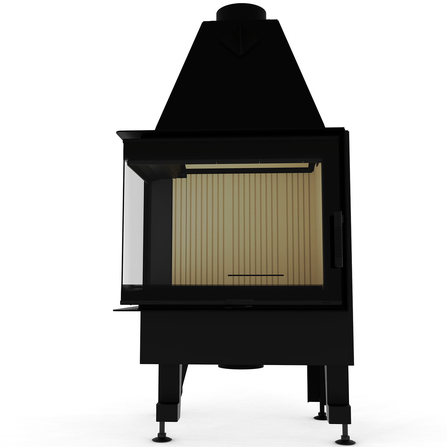 Камінна топка M-FIRE 60 (690/540) кутова ліва (14 кВт) - Зображення 4