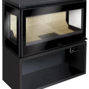 Стальная печь Lacunza Paris 800 CLID с трёхсторонним стеклом