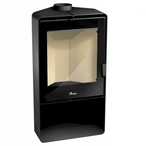 Кутовая стальная печь Lacunza Atlantic 613R с нишей