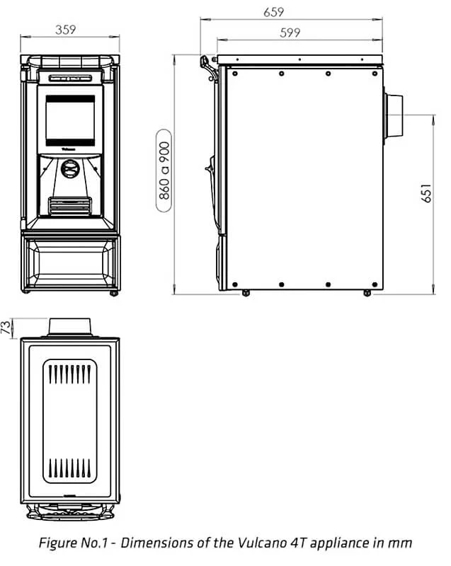 Чавунна кухонна піч з водяним контуром Vulkano Boiler 7T E3 - Зображення 8
