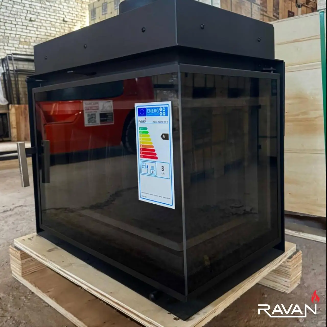 Каминная чугунная топка на дровах Ravan угловая IMPERIAL 700 L (левая) — изображение 9