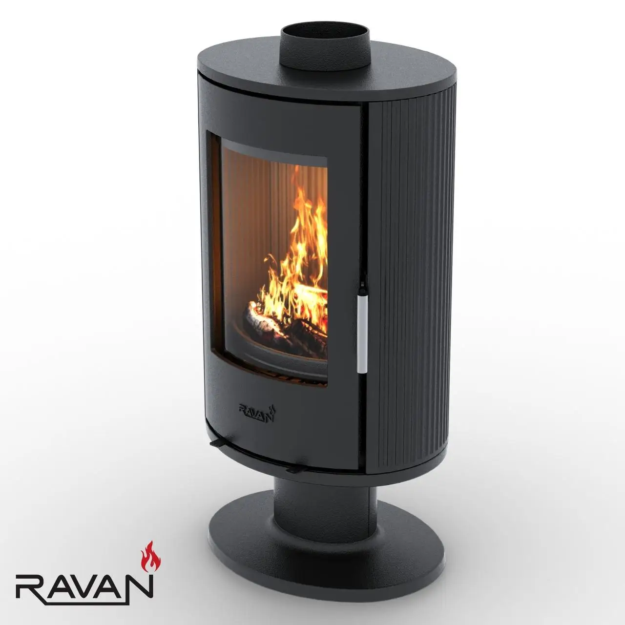 Чугунная печь-камин Ravan Auron 12 кВт — изображение 4