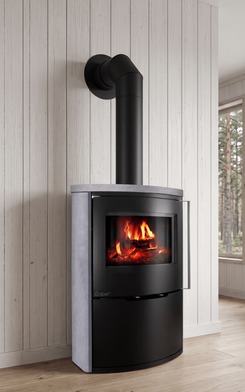 Піч-камін Ember Kamin O1 XL Serpentino - Зображення 4