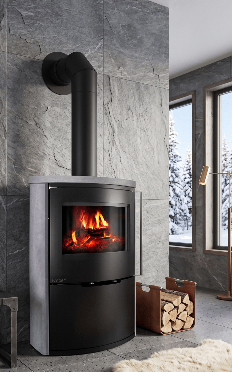 Піч-камін Ember Kamin O1 XL Serpentino - Зображення 5